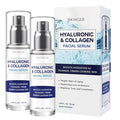 Hyaluronic Acid & Collagen Face Serum - Dermatologist Tested, Skin Tightening, Hydrating - Anti-Aging, Clean Beauty, Cruelty-Free Korean Skincare for All Skin Types - Duo Pack