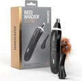 MANSCAPED® Weed Whacker® 3.0 PRO - Men's Electric Nose, Ear & Eyebrow Hair Trimmer – SkinSafe® Dual-Head System, LED Spotlight, Waterproof, Rechargeable, Travel Lock, Eyebrow Comb Attachment