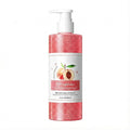 Peach Exfoliating Body Wash - [300ml] Hydrating Shower Gel with Natural Scrub - Sweet Peach Scented Body Polish for Soft Smooth Skin - Mild Daily Cleanser for Dryness