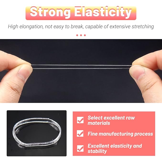 Clear Elastics Hair Bands 1500pcs Mini Rubber Hairband Soften 18mm Ponytail Holders Hairiness Ties No Damaged Accessories for Women Braids