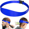 Neckline Shaving Template and Adjustable Hair Trimming Guide,DIY Self Haircutting System, Shaving and Keeping a Clean and Straight Neck Hairline,Easy Use Tool Soft Portable(Blue)