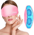 Cooling Eye Mask, Cold Eye Mask for Puffiness, Reusable Ice Eye Masks for Dark Circles, Puffy Eyes, Relieve Migraines and Headaches with Gel Eye Masks Therapy, Long-Lasting Comfort (Pink of 3D)
