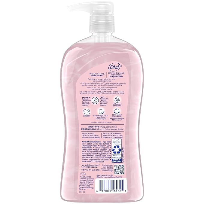 Dial Body Wash, Pamper & Indulge, Silk & Magnolia, 32 fl oz (Pack of 2)
