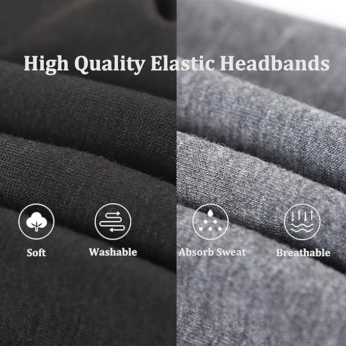 Kachanaa 6 Pack Women's Headbands for Women Boho Women's Hair Non Slip Twisted Cross Elastic Head Bands Headwraps Short Stretchy Thick Fashion Hair Accessories