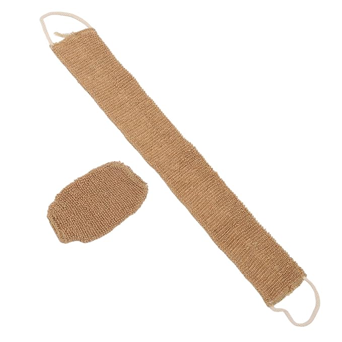 ZJchao Back Scrubber Strap Long Handle Back Scrubber Bath Glove Set with Exfoliating Textured Surface for Deep Cleaning Home Travel