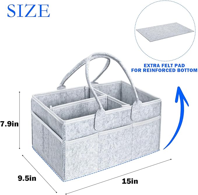 Pet Grooming Tote Bag, Dog Storage Organizer for Grooming Supplies Multiple Pockets, Lightweight and Durable Design (Bag Only)