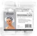 ANNIE Extra Large Processing Caps — Clear Disposable Hair Treatment Caps for Coloring, Perming, Conditioning & Showering — 30-Count XL 21″ Diameter Protective Caps