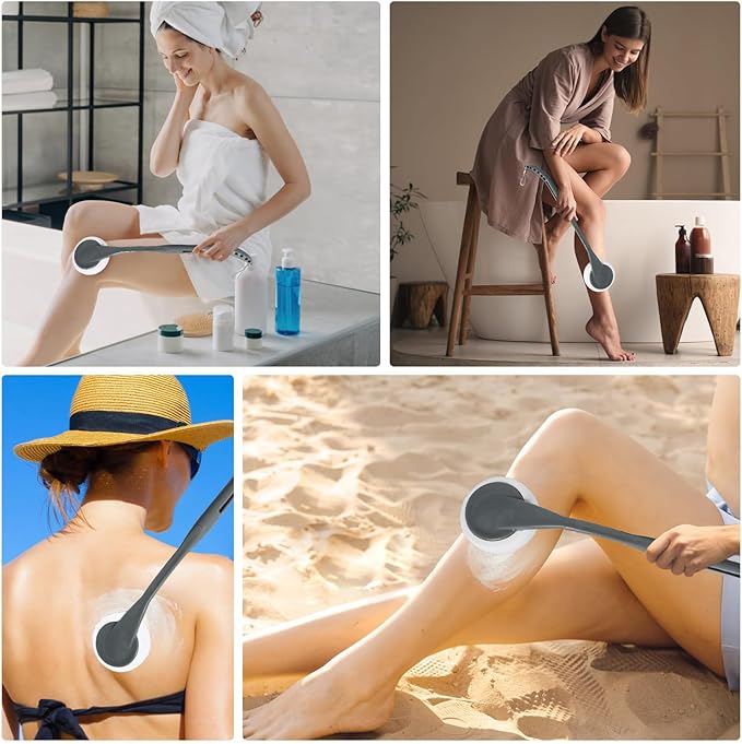 Lotion Applicator for Back,20.5" Detachable Long Handle Back Lotion Applicator for Women, Elderly for Applying Suncream,Cream,Tanning