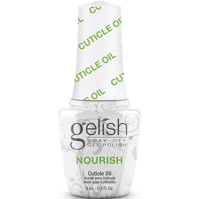 Gelish Mini Nourish Cuticle Oil - Hydrating & Nourishing Formula for Healthy Nails & Cuticles - Quick Absorbing, Non-Greasy, Ideal for Home & Professional Use (0.3 Fl Oz)