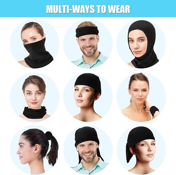 Fivali Neck Gaiter Bandana Face Mask: Cooling Gator Mask Breathable Face Cover Ski Neck Scarf Protection from Dust Sun Wind