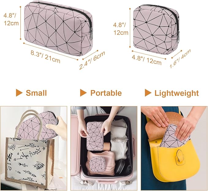 Period Bag for Teen Girls, Leather Sanitary Napkin Storage Bag, Portable Menstrual Pad Bag Period Pads Pouch, Small Make Up Bags