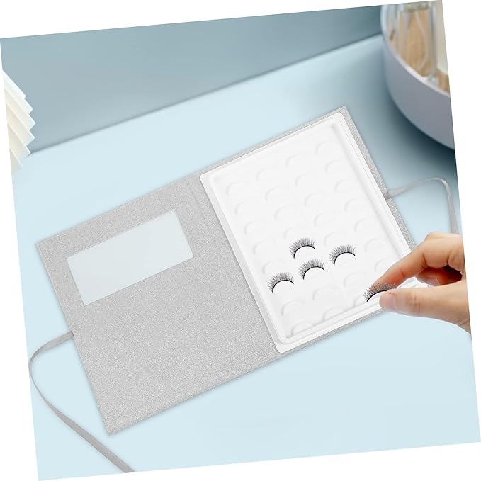 Mikinona 1pc Lash Storage Case for Eyelash Packing Box with Window Lightweight and Portable Fake Eyelash Holder Protects False Lashes From Damage