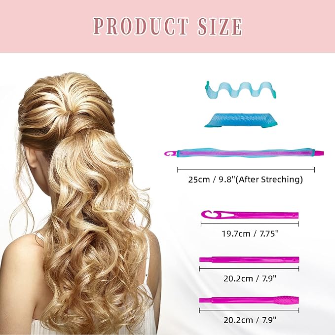 spiral hair curlers (9.8 Inch)