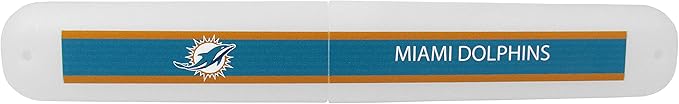 Siskiyou Sports NFL Miami Dolphins Unisex Travel Set Toothbrush and Travel Case, White, One Size