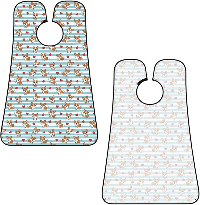 Professional Beard Bib, Non-Stick Hair Catcher Apron Waterproof, Shaving Grooming Essential for Men Dad, Cute Love Hearts Shave Bib