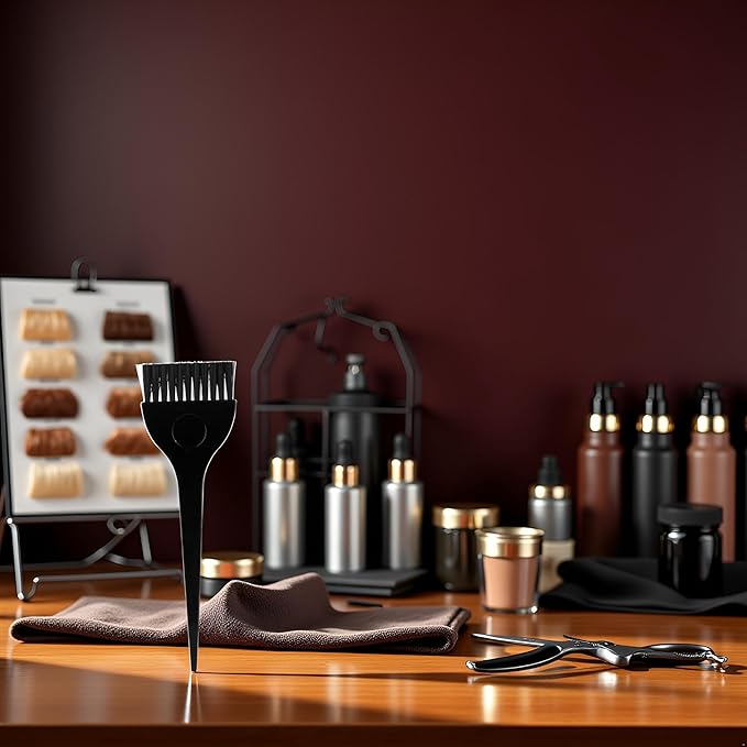 Black Fashion Salon Hairdressing Color Mixing Comb Dye Hair Brush Set Tint Tools,Coloring and Highlighting Tools,Hair Coloring Products