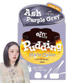 eZn Pudding Hair Dye for Sensitive Scalps – (Ash Purple Gray) | No-Drip, Ammonia-Free, Long-Lasting Semi-Permanent Hair Color with Keratin for Gentle Gray Coverage at Home