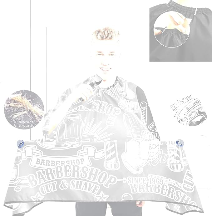 Stylish Barbershop Salon Barber Cape Haircut Cape Salon Apron Unisex Hair Cutting Apron for Men Women