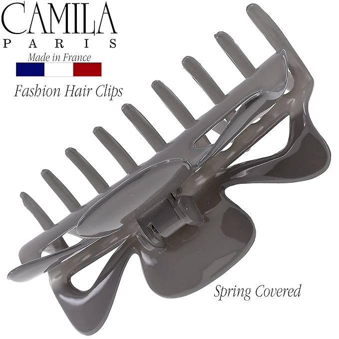 Camila Paris CP3505 French Large Hair Clips for Women Thick Hair for Long Curly Wavy Hair, Girls Hair Claw Clip, Durable Styling Big Claw Clip for Thick Hair, Strong Hold No Slip Grip, Made in France