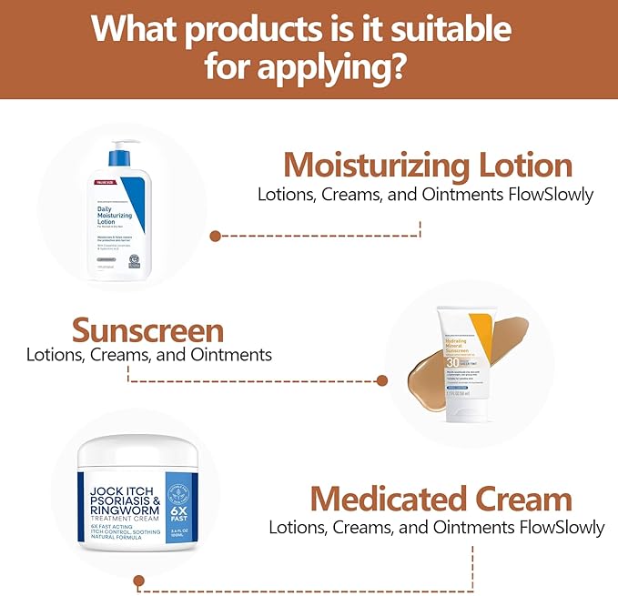 Lotion Applicator for Back and Feet with 2 Replaceable Pads, 17" Back Lotion Applicator for Women, Elderly Apply to Lotion, Suncreen, Cream Medicine, White