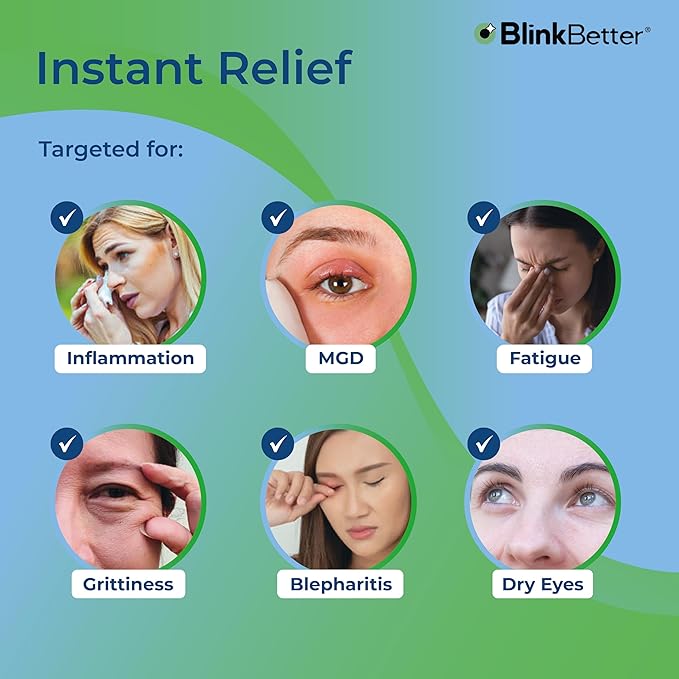 Tea Tree Oil Eyelid Wipes- 60 (Pack of 3) Natural Blepharitis, MGD & Dry Eye Relief Wipes | Cleansing, Soothing, Dual-Textured, Triple Moisture Formula | Biodegradable & Gentle