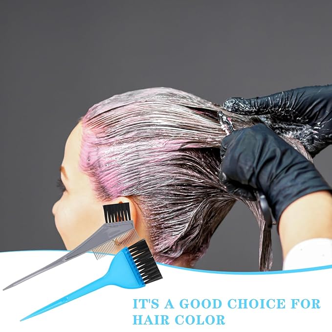 Hair Dye Brush Professional Hair Color Brush Soft Dye Brush Reusable Hair Coloring Brush Durable Hair Color Brushes for Students Women Salon Use Home DIY Dyeing(2 Pcs)