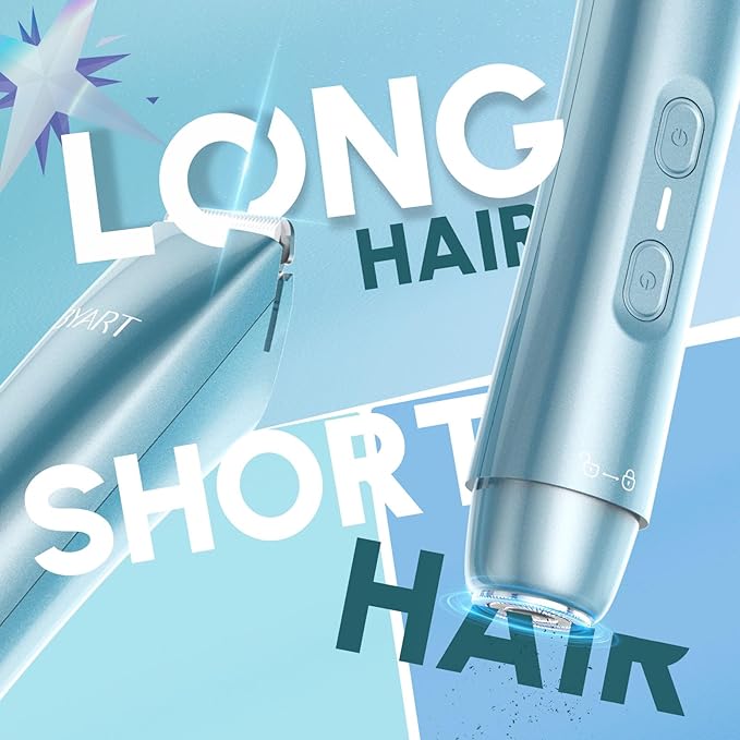 Dual Head Bikini Trimmer for Women - Rechargeable Electric Shaver, 5-Min Fast Charge for Travel, Portable Facial Hair Removal for Ladies, Dermaplane Razor for Women Face, Birthday Gifts for Her