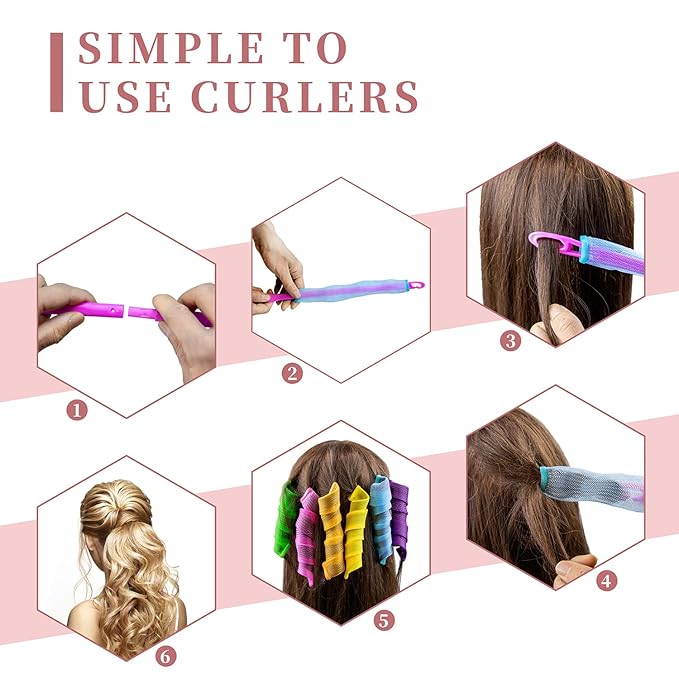 spiral hair curlers (21.8 Inch)