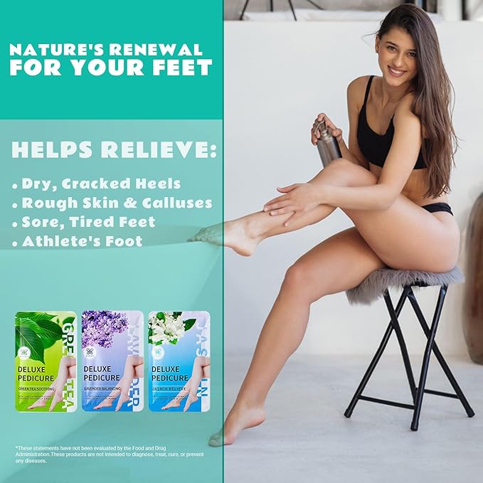 12 Pack Foot Soak with Sea Salt-Toenail Repair Softens Thick Calluses Stubborn Foot Odor Relaxing Spa Athletes Foot Burning & Itching Damaged Discolored Nails A Natural Callus Remover 14.8oz