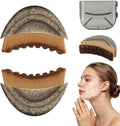 Lymphatic Contour Face Brush 2 Pack, Lymphatic Face Brush, Ergonomic Facial Cleansing Brush Fit Skin Precisely for Chin Jawline Sculpting, Relieve Fatigue, Portable Gua Sha Alternative (Brown-1)