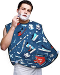 Ice Hockey Print Print Beard Bib Shaving Apron, Beard Hair Trimming Cape Gift For Dad
