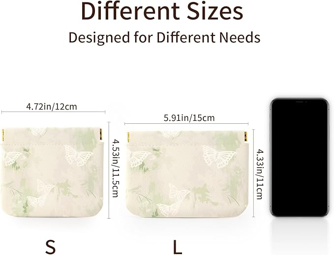 RIGHT AWAY 2 PCS Small Makeup Bag for Purse,Mini Cosmetic Organizer Make Up Bag for Women,Squeeze Coin Purse Pouch,Portable Tiny Makeup Pouches for Cosmetic Accessories,Lipstick, Jewelry, Card, Coins