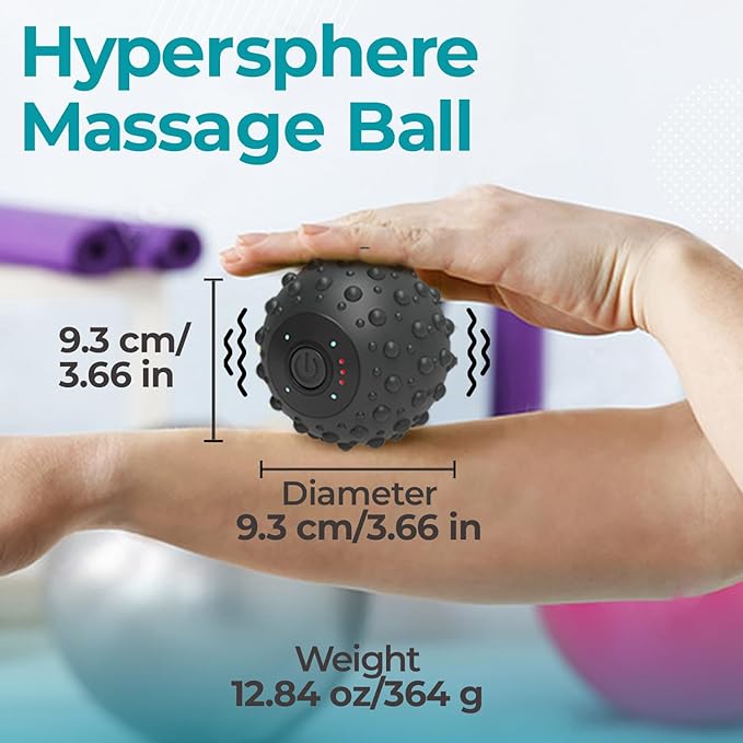ZeenKind Vibrating Foot Massage Ball for Plantar Fasciitis Relief, Portable Deep Tissue Muscle Massager, Foot Arch and Heel Pain, Rechargeable Ball Massager for Deep Tissue Trigger Point Therapy