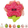 Kids Loofah, Cute Cartoon Animal Kids Bath Sponge with Hanging Rope, Soft Double Mesh for Rich Lather (Money Flower)