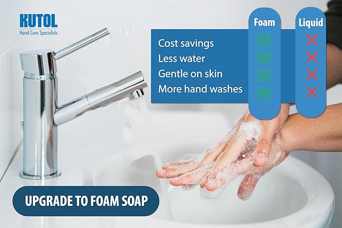 Health Guard® Foaming Luxury Hand Soap refills, for Kutol wall mount dispensers, Pink with tropical fragrance, 4/1000 mL refill bags, Green Seal Certified, Made in USA