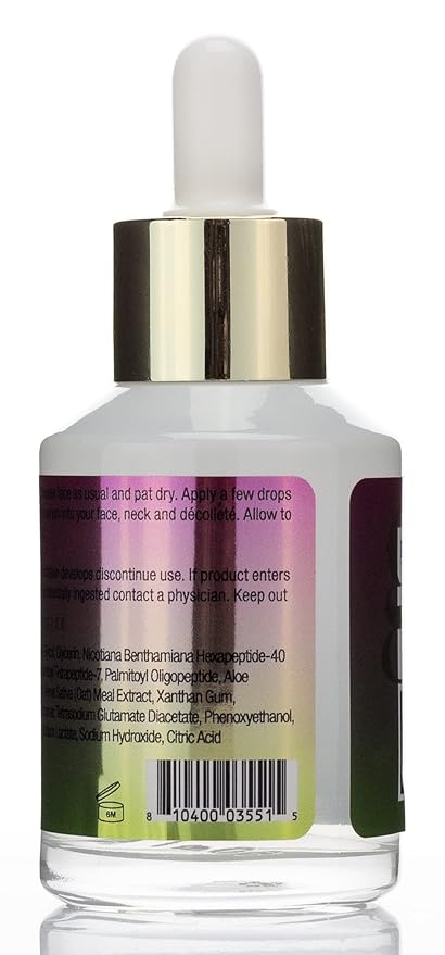Collagen & Peptides Plumping Skin Care Facial Serum. Anti Aging Neck & Face Skincare Serum Helps Reduce Appearance Of Crepey Skin, Aging Complexions, Sagging Skin, & Wrinkles, Large 2 Fl Oz