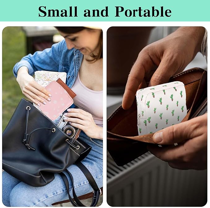 3 PCS Sanitary Pad Storage Bag Portable Period Bag for Teen Pads/Sanitary Napkins/Tampons, Sanitary Napkin Storage Bag First Period Gifts for School, Daily Hygiene Bag Travel Containers
