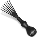 Bossman THE CLAW Hair Brush Cleaner Tool (3-Inch) – Black Cleaning Rake for Boar Bristle, Wave & Plastic Brushes and Combs – Pet Brush Cleaner