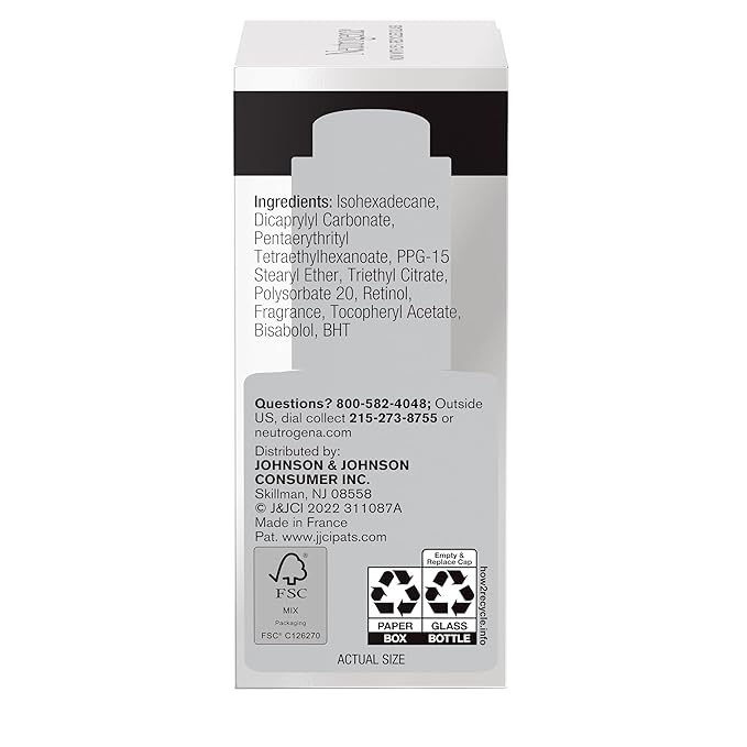 Neutrogena Rapid Wrinkle Repair Retinol Face Oil, Daily Anti-Aging Face Serum to Fight Fine Lines, Deep Wrinkles, & Dark Spots, 1.0 fl. oz