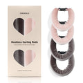 Heatless Hair Curler Set – 4PCS Velvet Overnight Blowout Rods for Heatless Curls, Jumbo Flexible Curling Rods to Sleep In, No Heat Curling Tools for Natural Waves and Curls