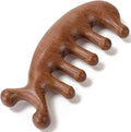 Wooden Scalp Massager for Scalp Gua sha, Massage Comb, Wooden Head Massager - Sandalwood