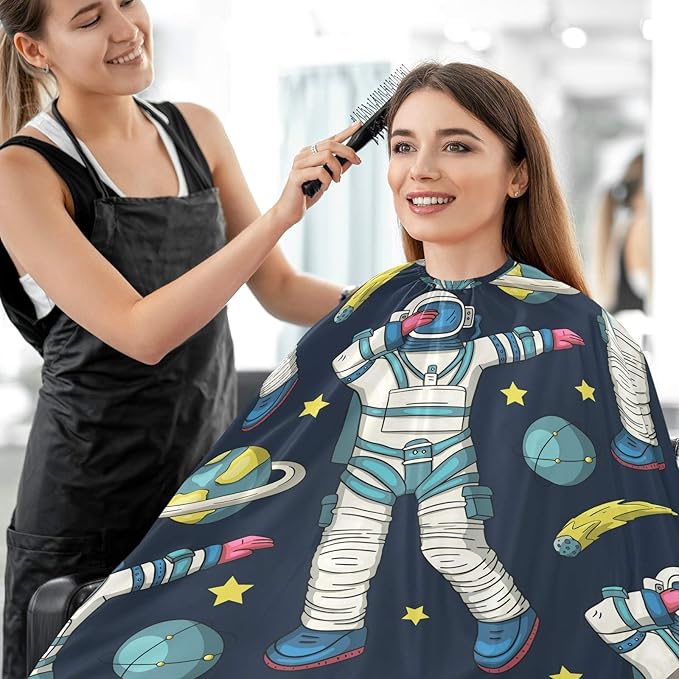 visesunny Professional Barber Cape Polyester Hair Cutting Salon Cape Apron Anti-Static Beard Bib