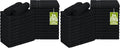Utopia Towels Cotton Bleach Proof Salon Towel 16 by 27 inches, Bleach Safe Gym 100% Cotton Hand Towel, 48 Pack, Black