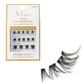 VLuxe Faux Mink Lash Cluster Mini Extended, 14 10-14mm Seamless DIY Lash Extensions, Lightweight Ultra Comfort False Eyelashes with Thin Microband for Natural Blending, Refill for Mini Lash Palette
