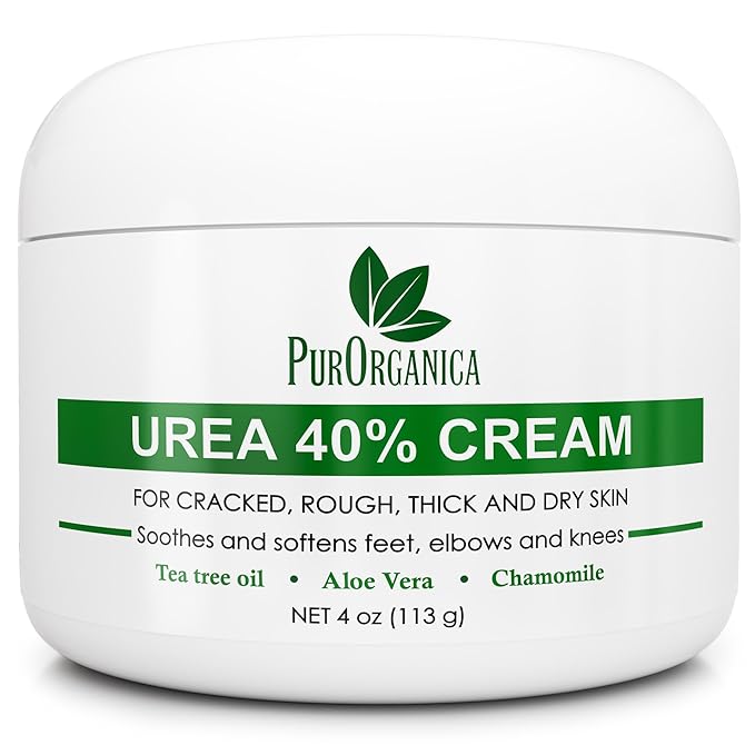 Urea 40% Foot Cream – Made in USA, Dermatologist Tested, Intensive Repair for Dry, Cracked Heels, Corns, Calluses & Rough Feet, Professional Strength Exfoliating & Moisturizing Cream