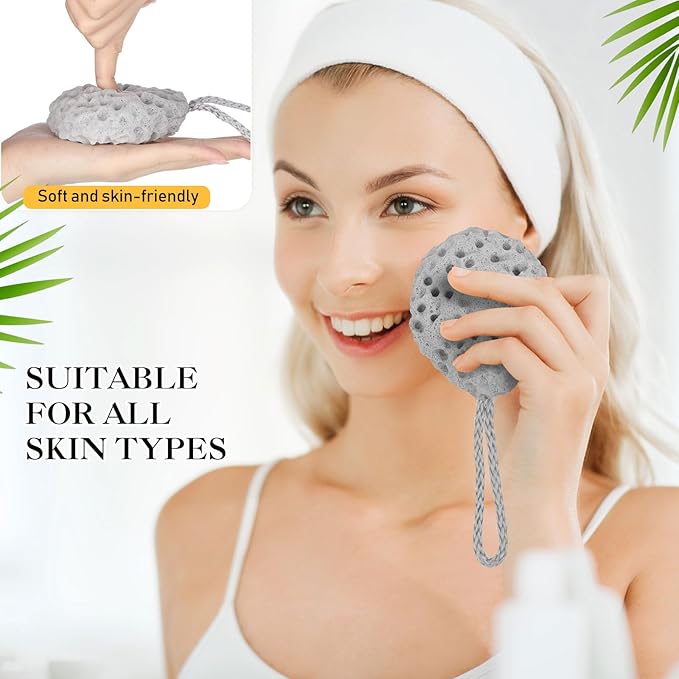 6 Pcs Bath Sponge Deep Cleansing Body Loofah Gentle and Deep Exfoliating Body Scrubber Bath Accessories Men Women Baby Sponge for Bathing Shower (Classic Color)