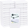 24 Pcs (2 Dozen) White 16x27 Inch Cotton Blend Economy Hand Towels Salon/Gym/Hotel Super use Absorbent Best for Kitchen,Janitorial,Home use Towels