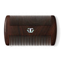 Sandalwood Beard Comb for Men with Mother of Pearl Inlay, Premium Grooming Wood & Wooden Comb for Beard and Mustache