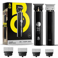 The Beard Club Professional T-Blade Beard Trimmer for Men LT - Barber Electric Shaver, Mustache & Hair Clippers for Men Zero Gapped Cordless Buzzer Hair Trimmer & T Liner - Edger Line Up Grooming Kit