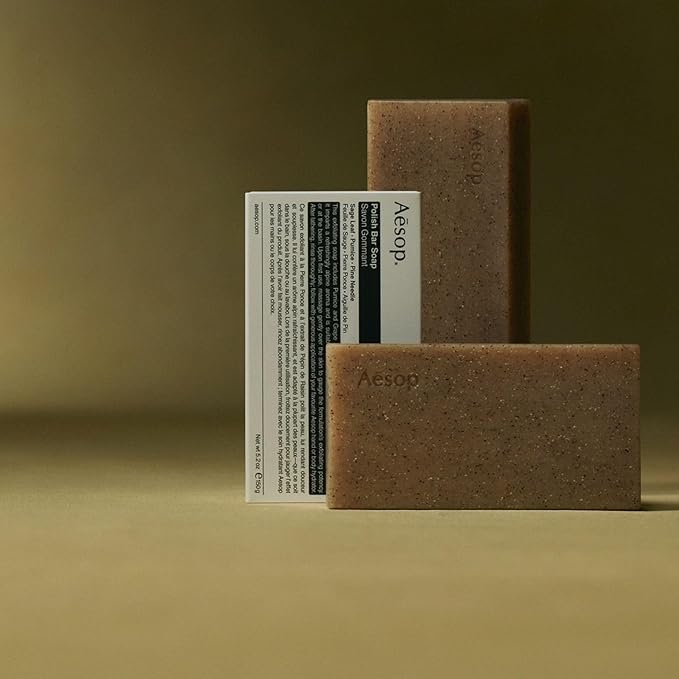 Aesop Polish Bar Soap | Exfoliating Body Cleansing Bar with Pumice & Botanical Oils | Gently Polishes Skin – Non-Drying | 5.2 oz